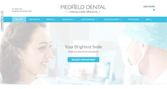 Desktop Screenshot of medfielddental.com